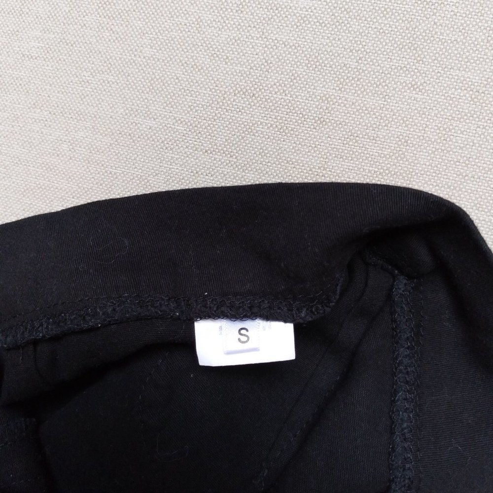 *SOLD* YesStyle Black Contrast Trim White Stripes Shorts Size XS - Picture 5 of 5